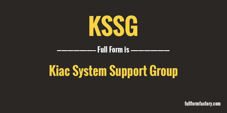 kssg-full-form