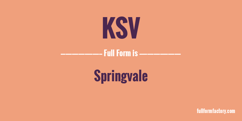 ksv-full-form