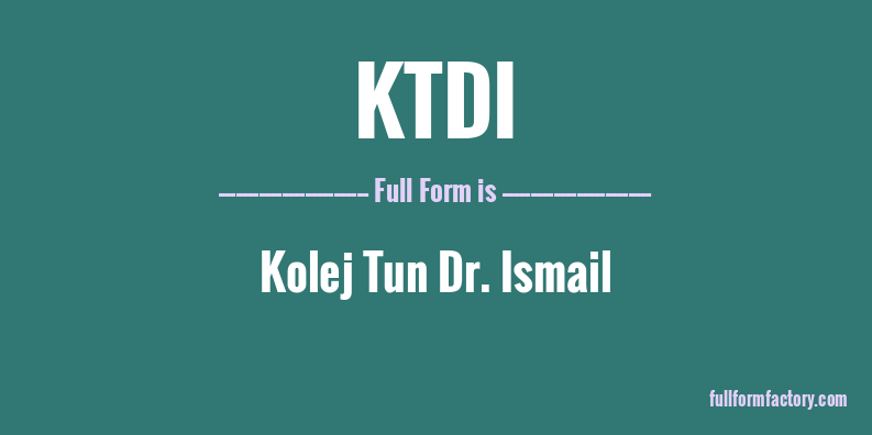 ktdi-full-form