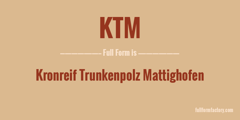 ktm-full-form