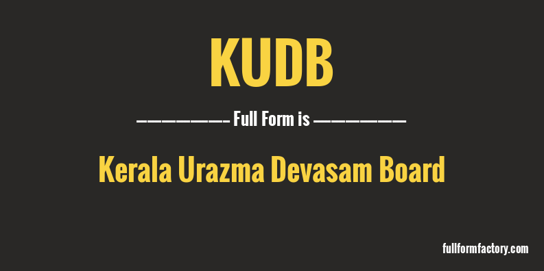 kudb-full-form
