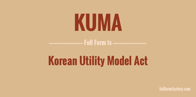 kuma-full-form