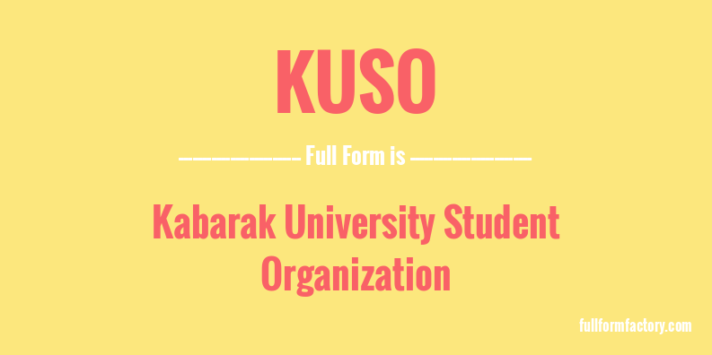 kuso-full-form