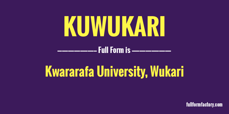 kuwukari-full-form