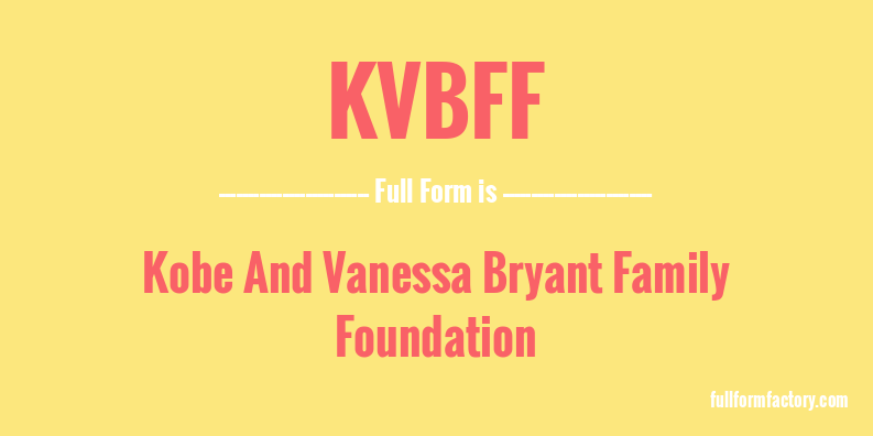 kvbff-full-form