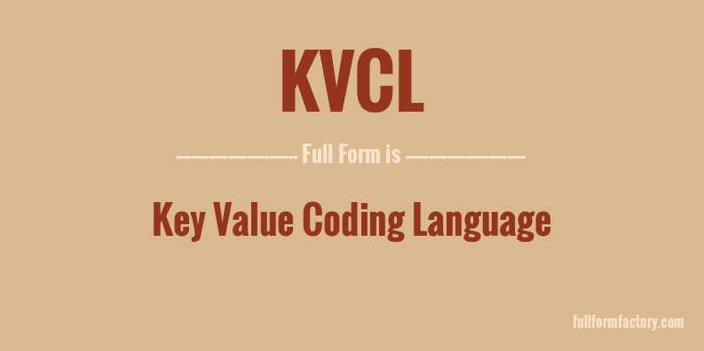kvcl-full-form