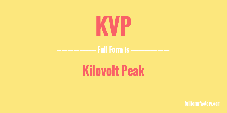 kvp-full-form