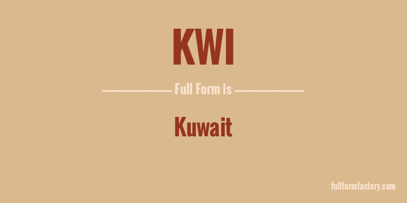 kwi-full-form