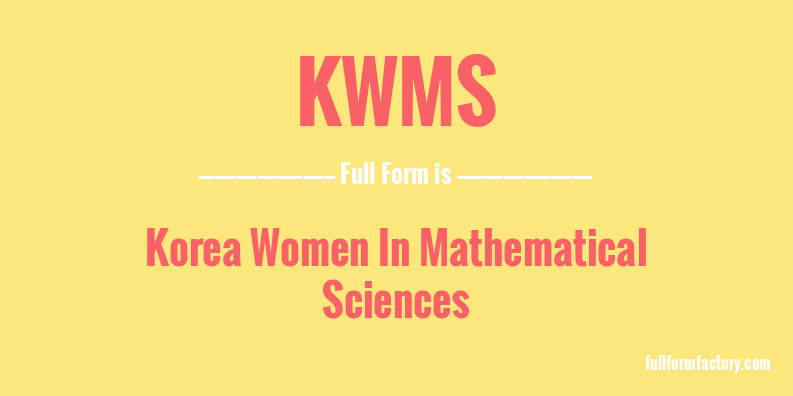 kwms-full-form