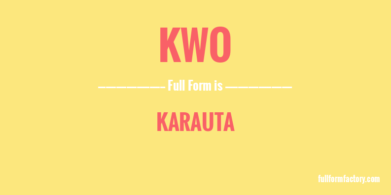 kwo-full-form