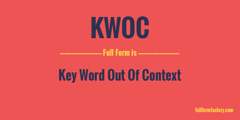 kwoc-full-form