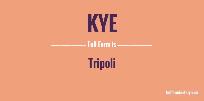 kye-full-form