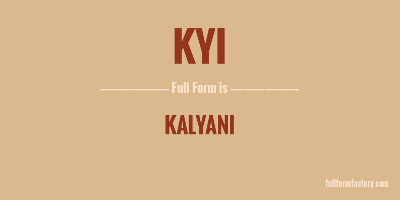 kyi-full-form