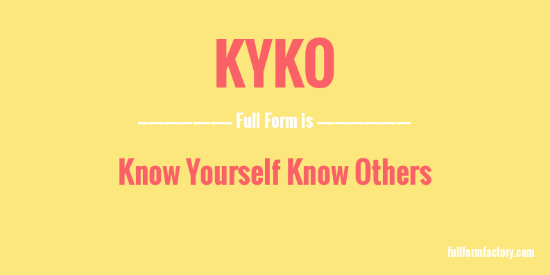 kyko-full-form