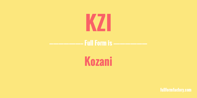 kzi-full-form