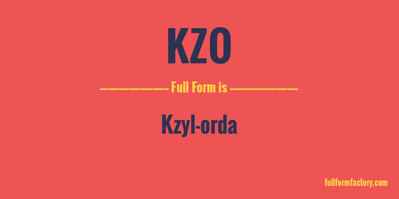 kzo-full-form