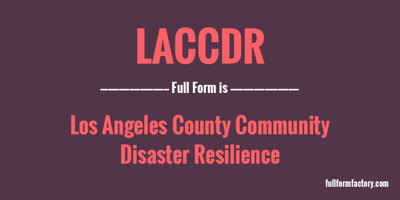 laccdr-full-form