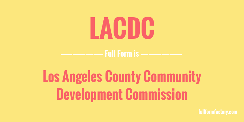 lacdc-full-form