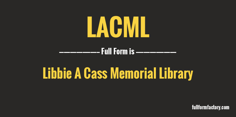 lacml-full-form