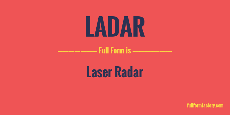 ladar-full-form