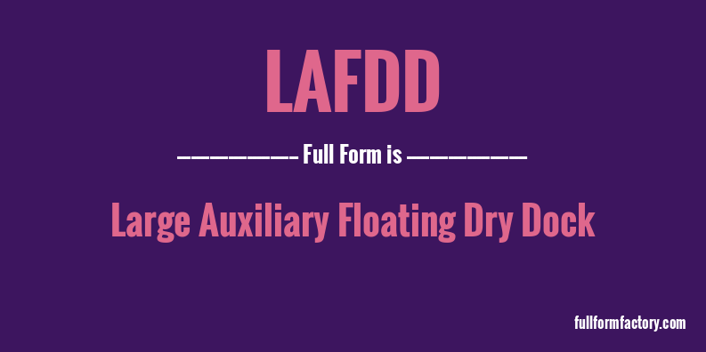 lafdd-full-form