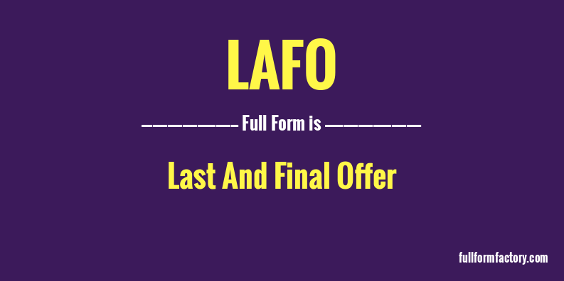 lafo-full-form