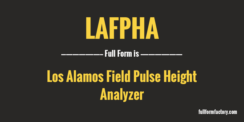 lafpha-full-form