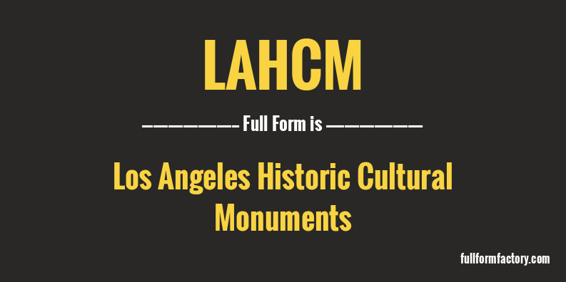 lahcm-full-form