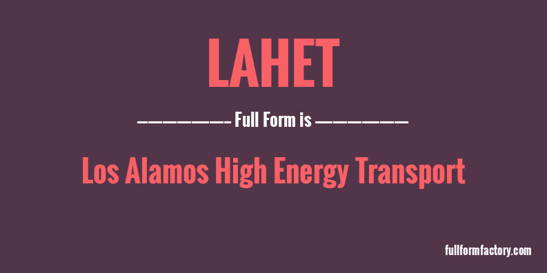 lahet-full-form