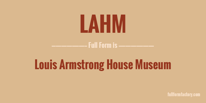 lahm-full-form