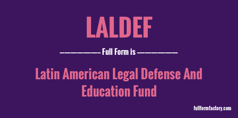 laldef-full-form
