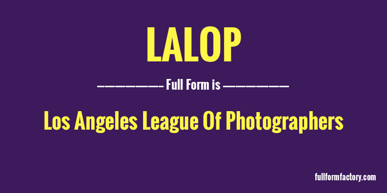 lalop-full-form