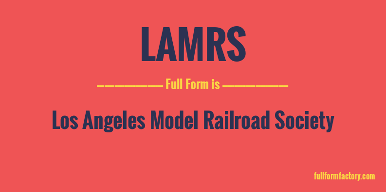 lamrs-full-form