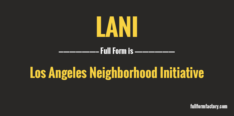 lani-full-form