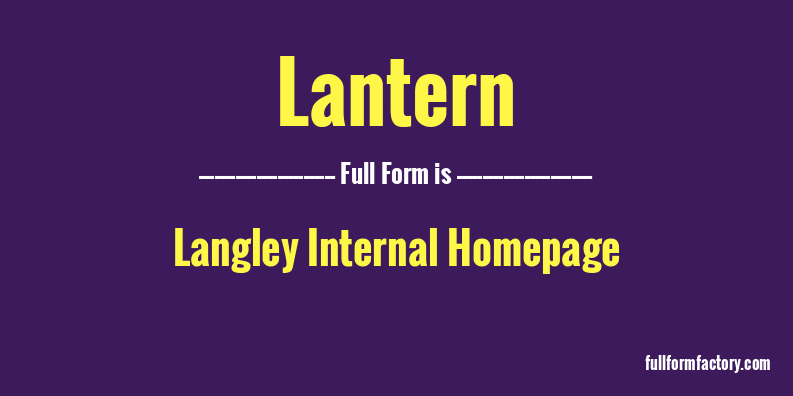 lantern-full-form