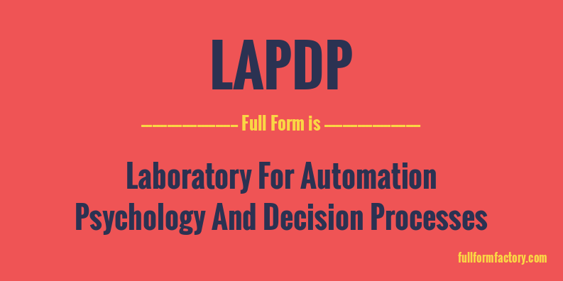 lapdp-full-form
