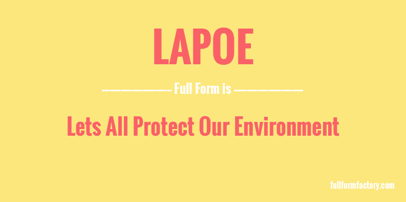 lapoe-full-form