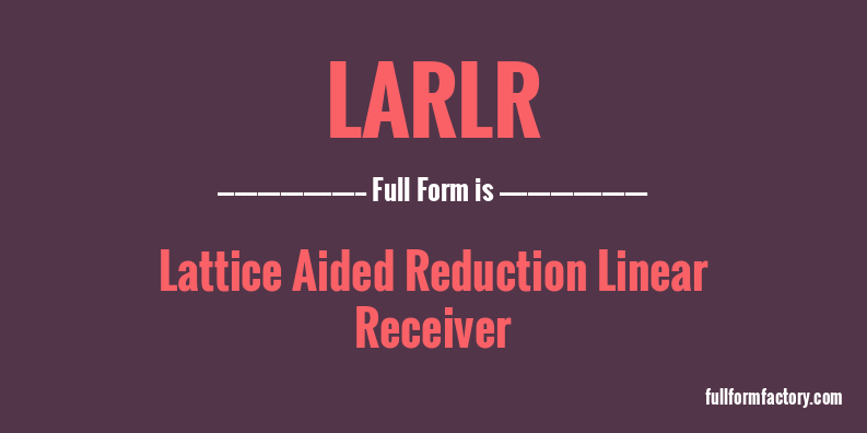 larlr-full-form