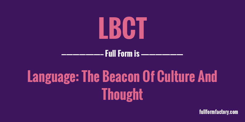 lbct-full-form