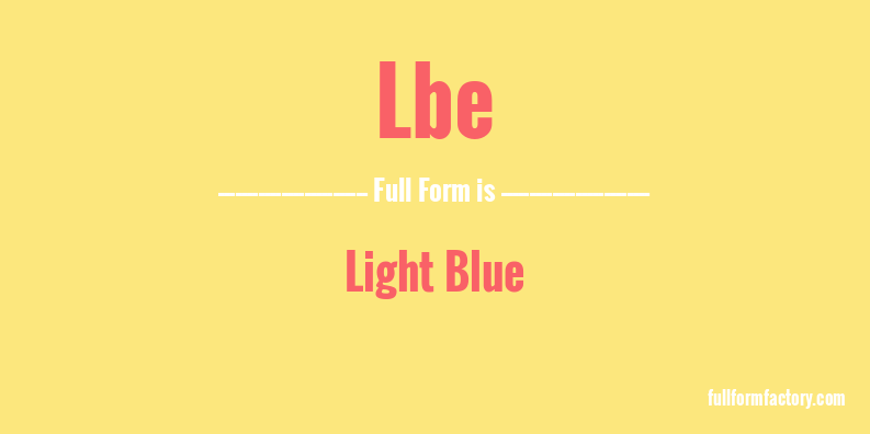 lbe-full-form