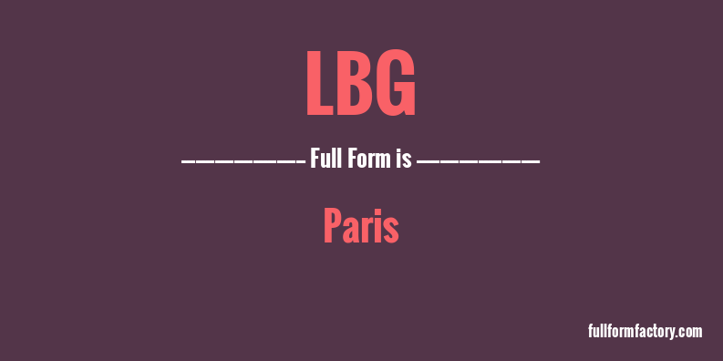 lbg-full-form