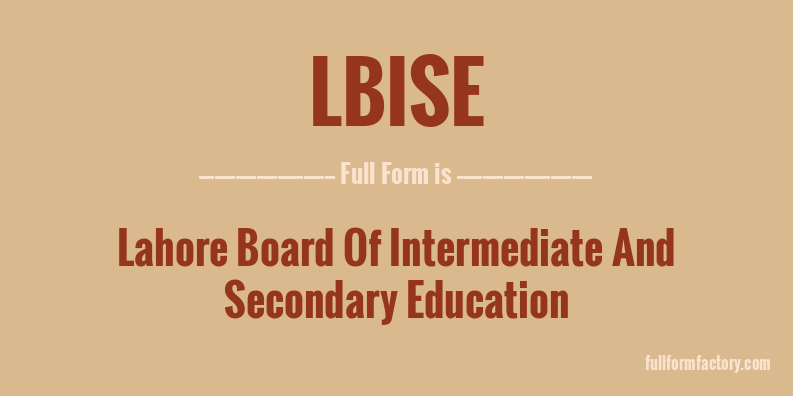 lbise-full-form