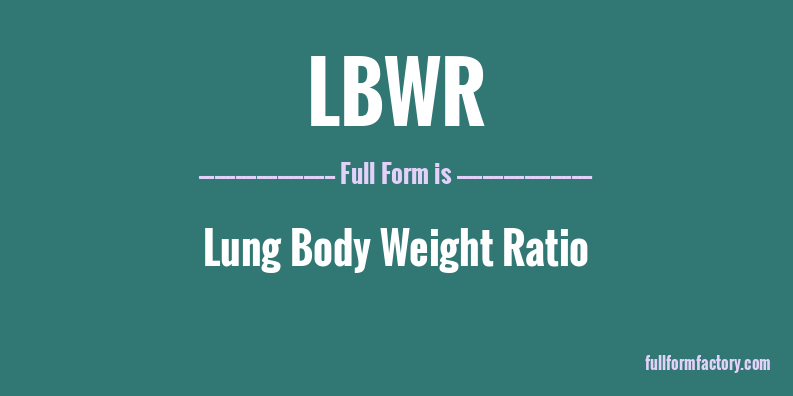 lbwr-full-form