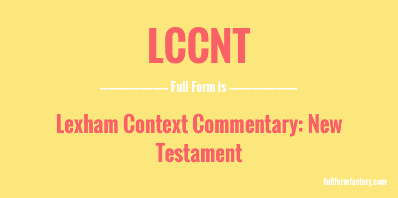 lccnt-full-form