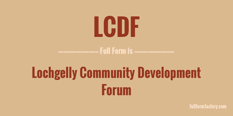 lcdf-full-form