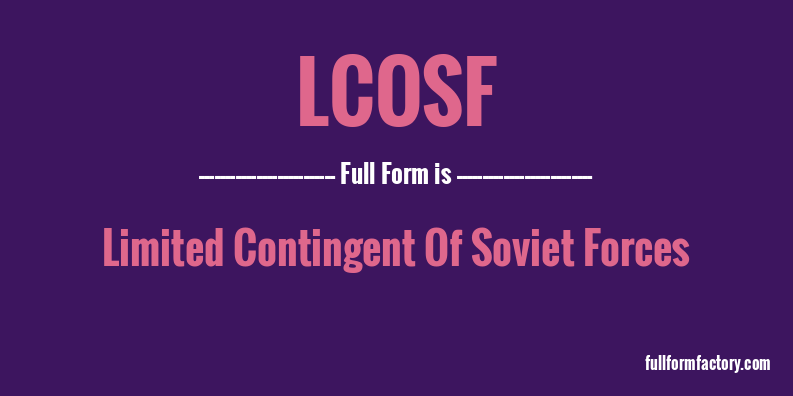 lcosf-full-form