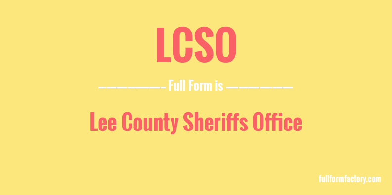 lcso-full-form