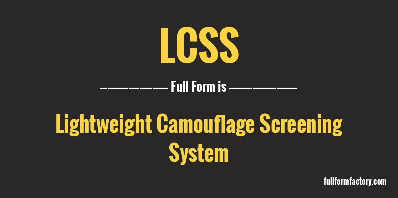 lcss-full-form