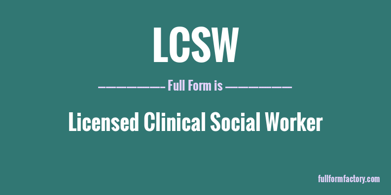 lcsw-full-form