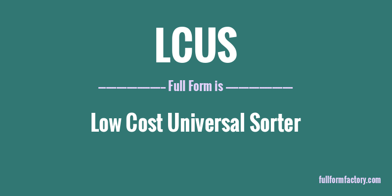 lcus-full-form